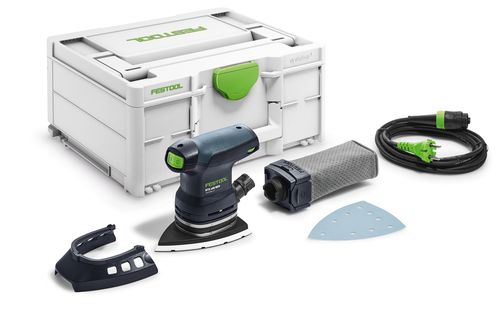 Festool Deltaschleifer DTS 400 REQ-Plus mit Systainer, Protector, Schleifschuh, ermüdungsarm, hoher Abtrag, geringes Gewicht nur 1,3kg, Longlife-Staubbeutel