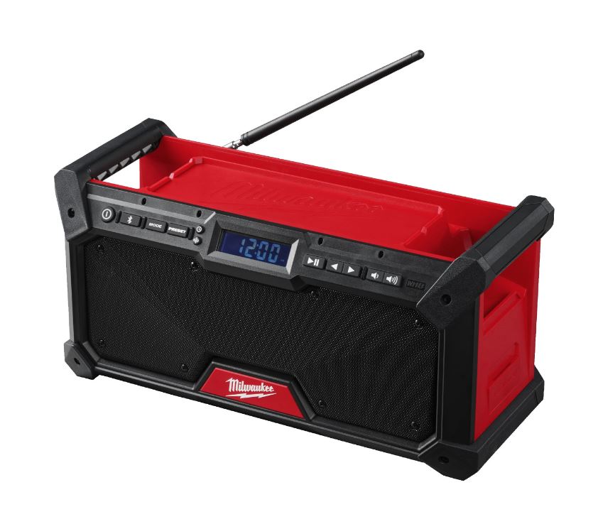 M18 Akku-Baustellenradio DAB+ und FM, Bluetooth, USB-C-Lademöglichkeit, leistungsstarkes Audiosystem, hohe Empfangsgenauigkeit und Signalklarheit