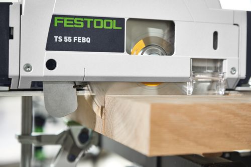 Festool Tauchsäge TS 55 FEBQ-Plus, schneller Arbeitsfortschritt, ausrissfrei, hohe Durchzugskraft, präzise Tauchschnitte bis 55mm