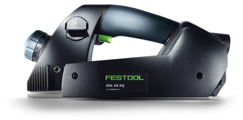 Festool Einhandhobel EHL 65 EQ-Plus mit Parallelanschlag im Systainer SYS3 M187, 4mm Spanabnahme, 32mm Falztiefe, nur 2,4kg Gewicht