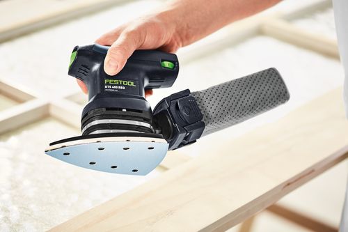 Festool Deltaschleifer DTS 400 REQ-Plus mit Systainer, Protector, Schleifschuh, ermüdungsarm, hoher Abtrag, geringes Gewicht nur 1,3kg, Longlife-Staubbeutel