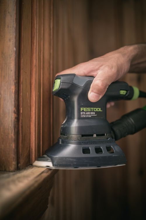 Festool Deltaschleifer DTS 400 REQ-Plus mit Systainer, Protector, Schleifschuh, ermüdungsarm, hoher Abtrag, geringes Gewicht nur 1,3kg, Longlife-Staubbeutel