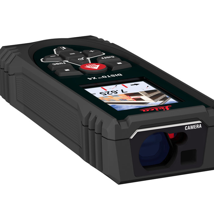 Leica DISTO X4 bis 150m Entfernungsmesser, für helle Außenbereiche , mit Kamera, vollfarb-Display, IP65
