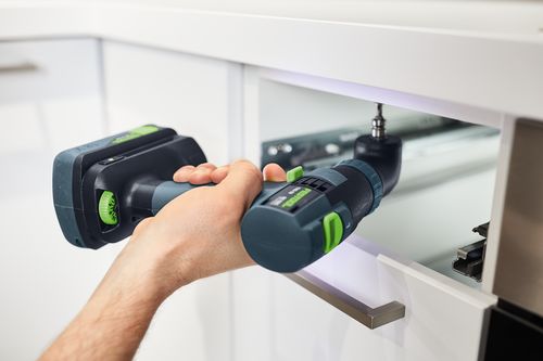 Festool Akku-Bohrschrauber TXS 18 3,0-Plus mit CENTROTEC-Werkzeugfutter, Magnet-Bithalter, Schnellspannbohrfutter