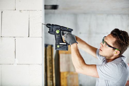 Festool Akku-Bohrhammer BHC 18-Basic, Bohrem mit sowie ohne Schlag, Bluetooth-Konnektivität, haltbare Akku-Technik