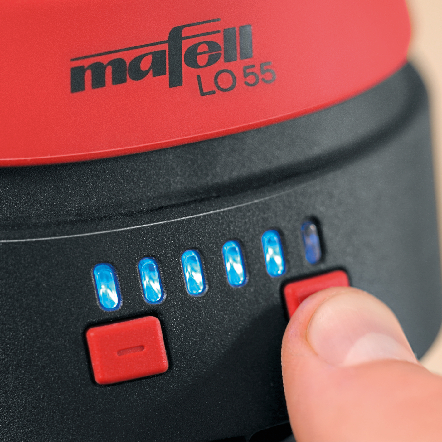 Mafell Oberfräse LO 55 im MAX3-Systainer (Neuheit) mit Parallelanschlag, Kopierringen, im Systainer. Werkzeuglose Fräsereinspannung.