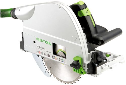 Festool Tauchsäge TS 75 EBQ-Plus mit Parallelanschlag, Systainer, Splitterschutz, Rückschlagstopp, Sägeblatt universal