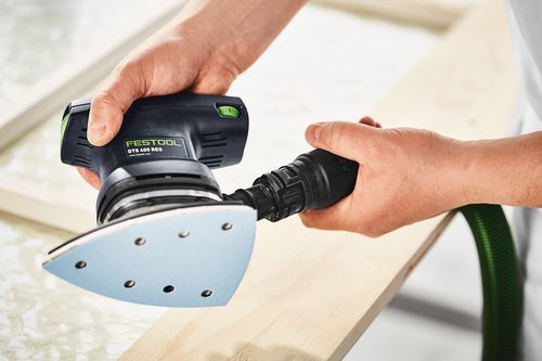 Festool Deltaschleifer DTS 400 REQ-Plus mit Systainer, Protector, Schleifschuh, ermüdungsarm, hoher Abtrag, geringes Gewicht nur 1,3kg, Longlife-Staubbeutel