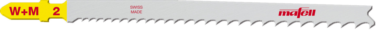 Longlife Stichsägeblätter W+M2 (5 Stk) für gerade, schnelle Schnitte, Tauchschnitte. In Massivholz oder Bauholz mit Metallresten.