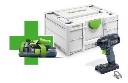 Festool Akku-Schlagschrauber TID 18-Basic-4,0 mit Akku 4Ah, robust, kraftvoll 180Nm, ergonomisch