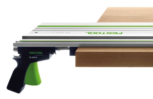 Festool Schnellspanner FS-RAPID/R, sehr schnelles Fixieren mit nur einem Handgriff, kein Herumlaufen, kompatibel mit Festool Schienen